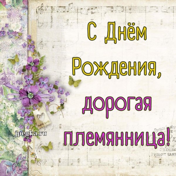 день рождение племянницы