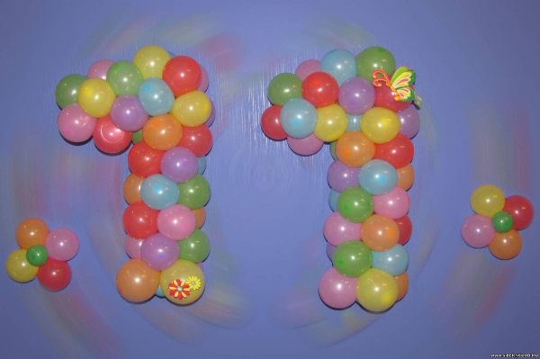 цифры из шариков