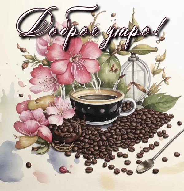 с добрым утром красивая открытка
