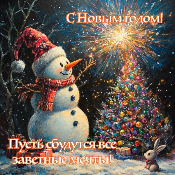 новогодний лес