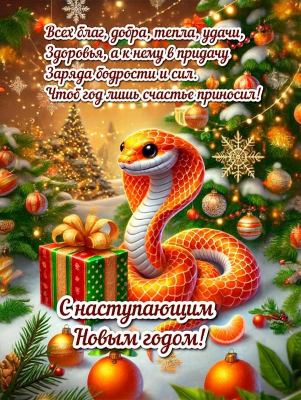 новый 2025 год змеи