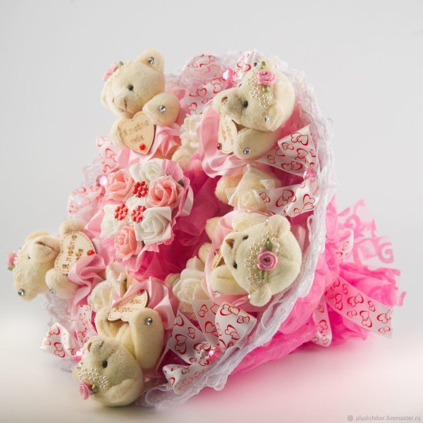 букет из мишек