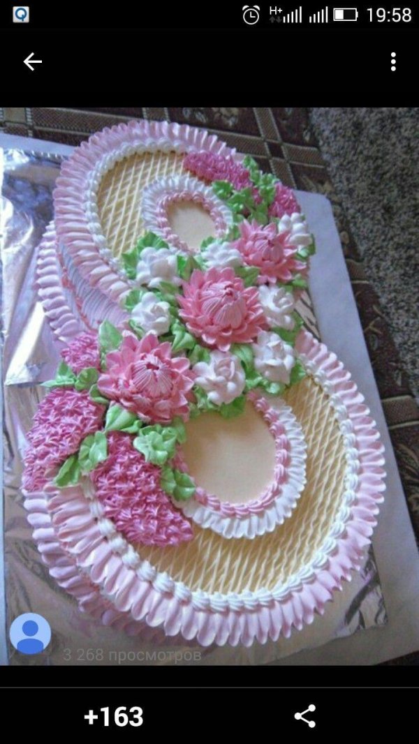 торт кремовый