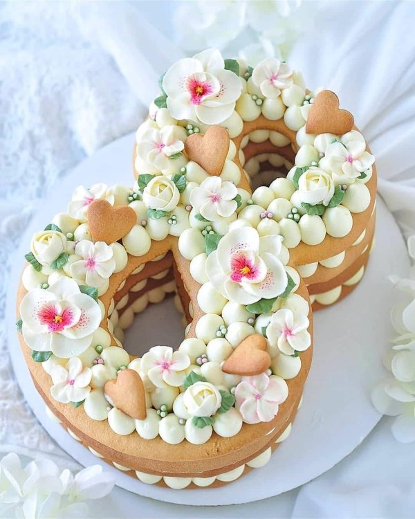 украшение торта цифра