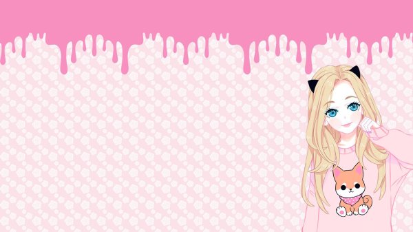 милая мультяшная девочка