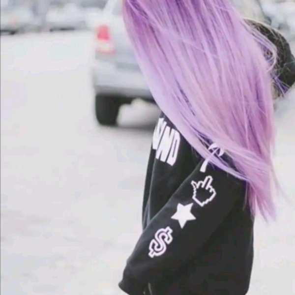 фиолетовый цвет волос