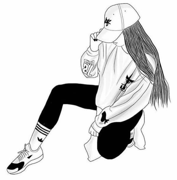 раскраска крутые девчонки