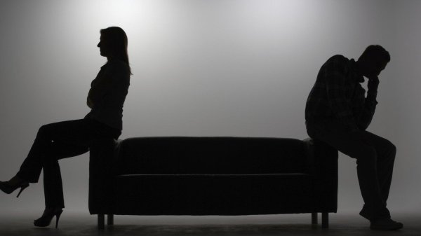 ссора силуэт