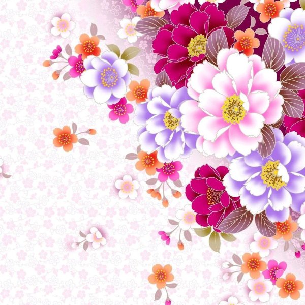 цветочные фоны