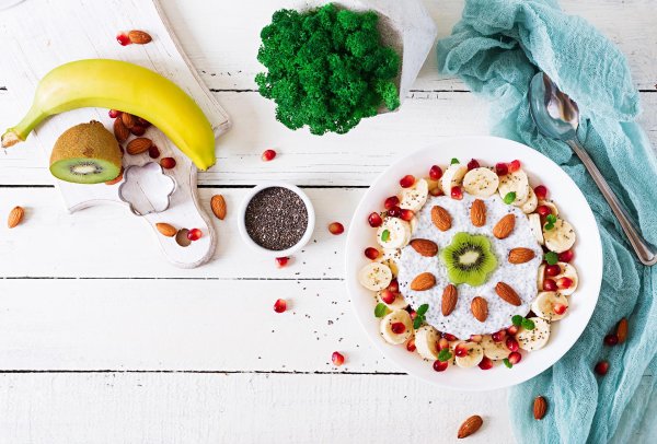 десерт вид сверху