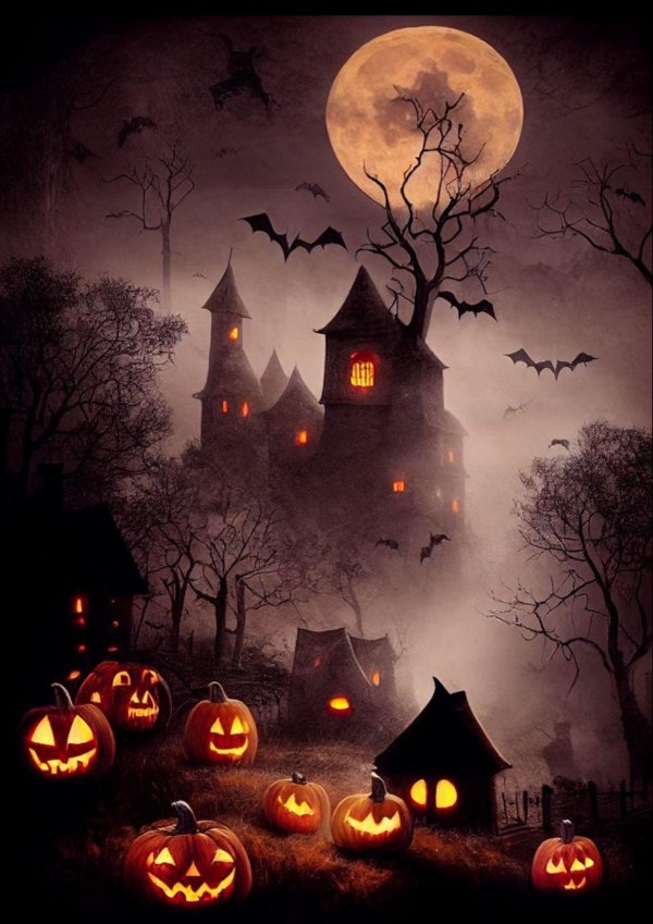 хэллоуин картина
