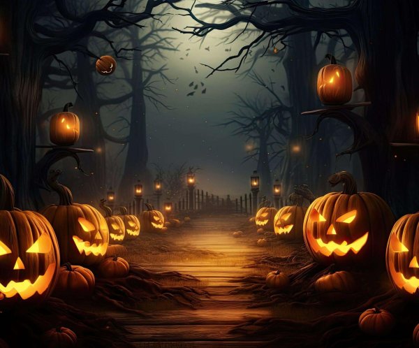 хэллоуинские фоны