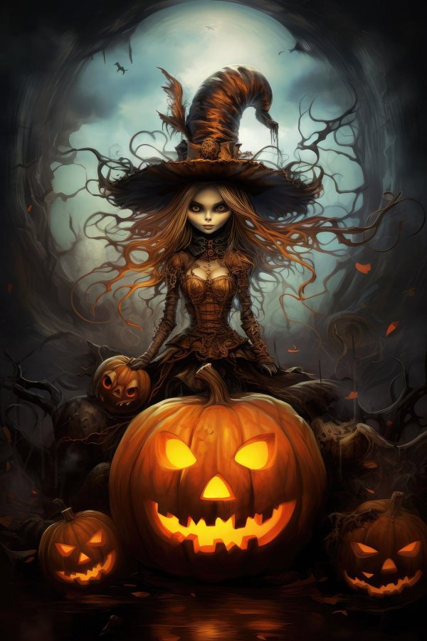 хэллоуин ведьмочка