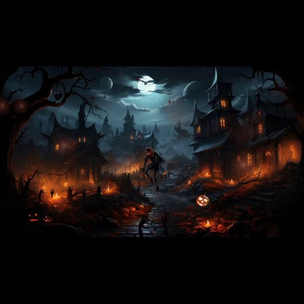 арт хэллоуин