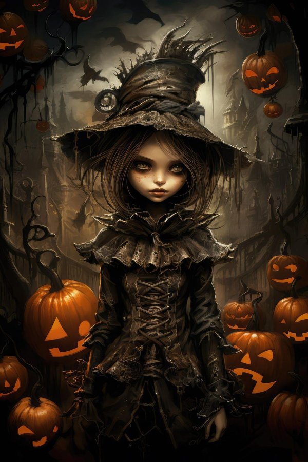 хэллоуин ведьмочка