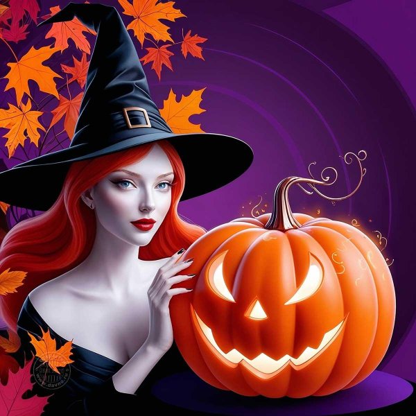 хэллоуин ведьма