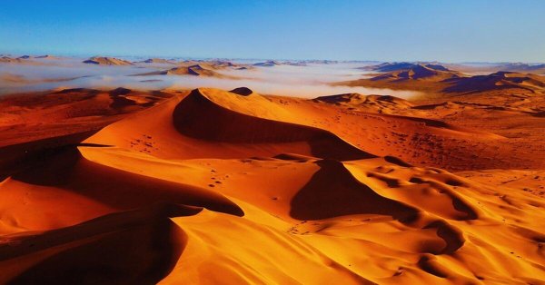 песчаные дюны калахари