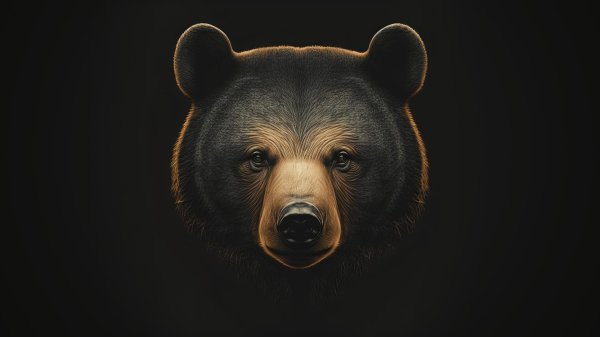 портрет медведя