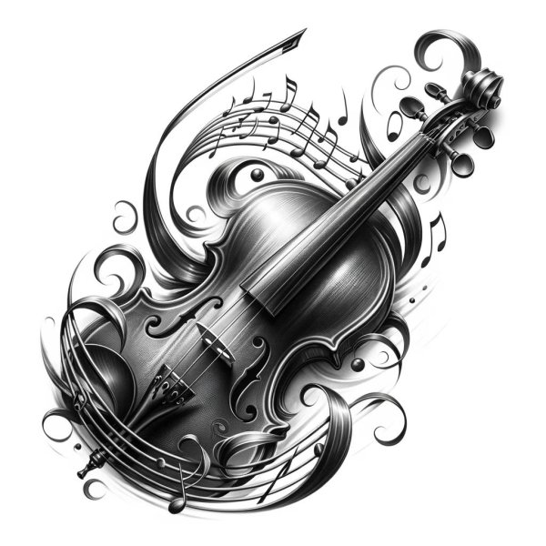 стилизованная скрипка