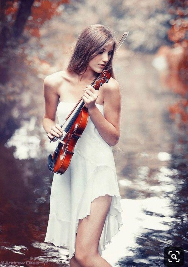 фотосессия со скрипкой