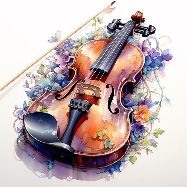 картина скрипка