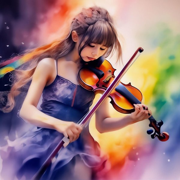 девочка со скрипкой
