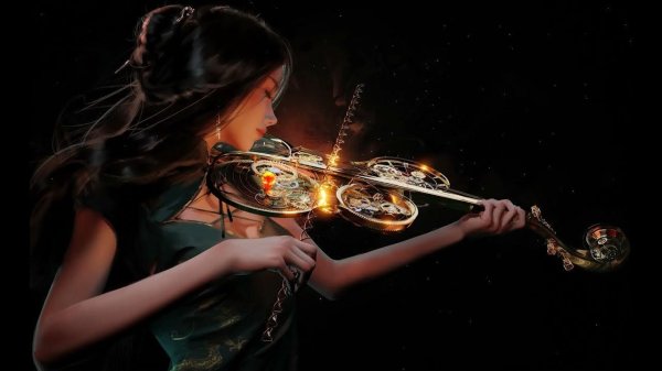 женщина со скрипкой