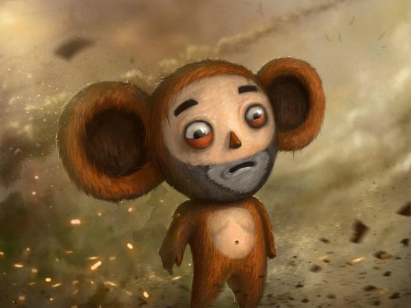 грустный чебурашка