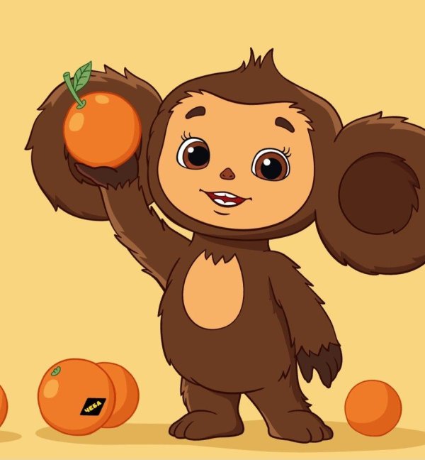 стикер чебурашка