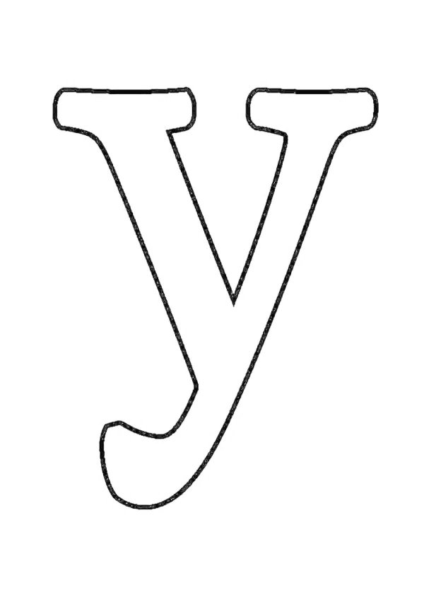 буква у шаблон