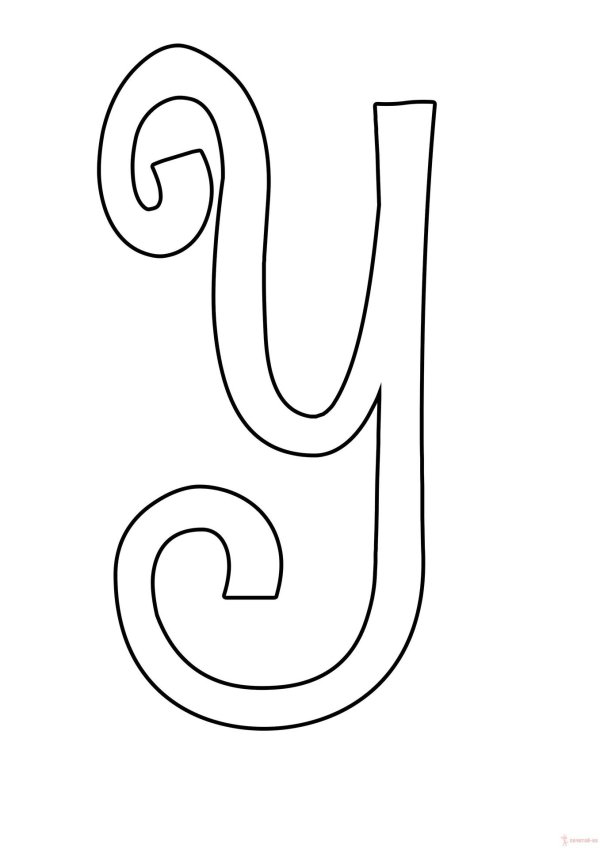 шаблон букв