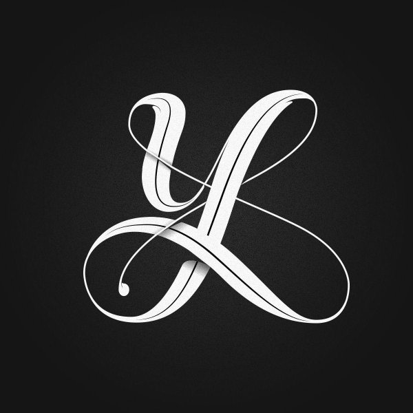 буква д каллиграфия