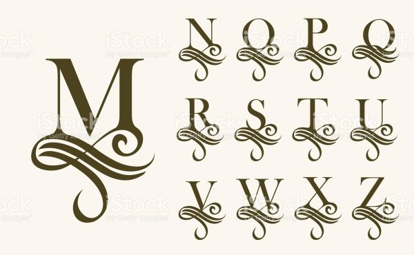 монограмма шрифт