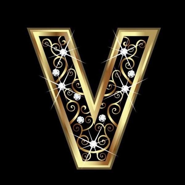 буквы золотые