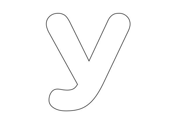 шаблон букв