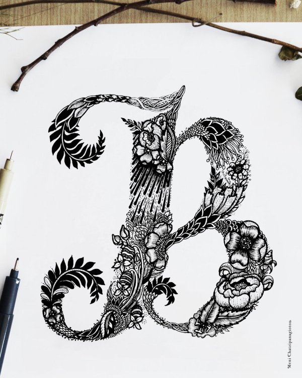 книжная графика буквица инициал