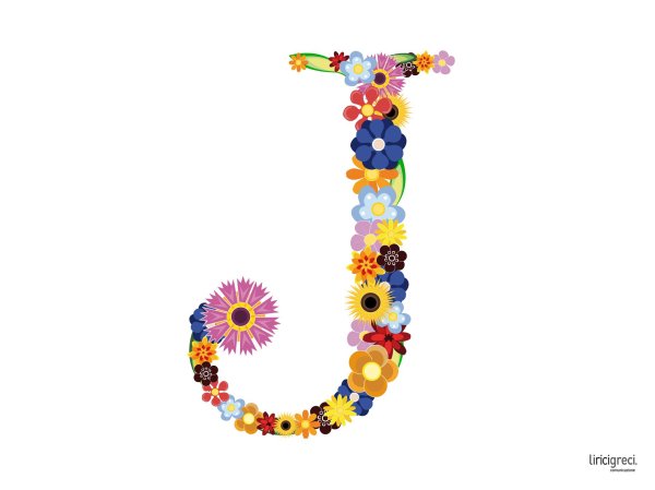 цветочный алфавит