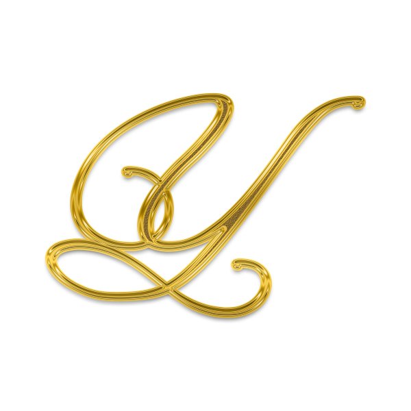 красивые золотистые буквы