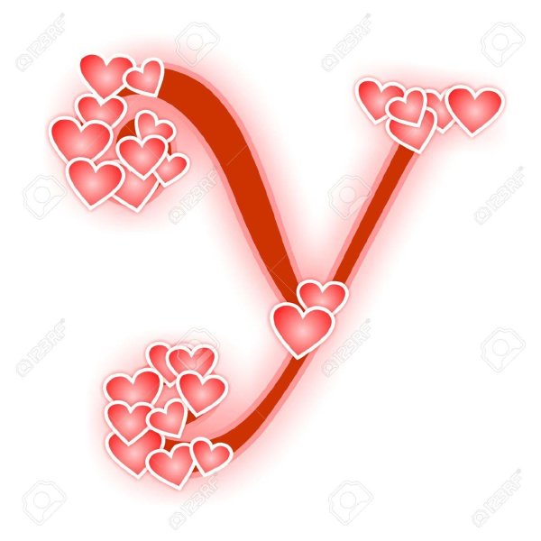 буква к в сердце