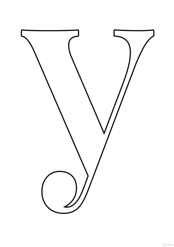 буква v трафарет