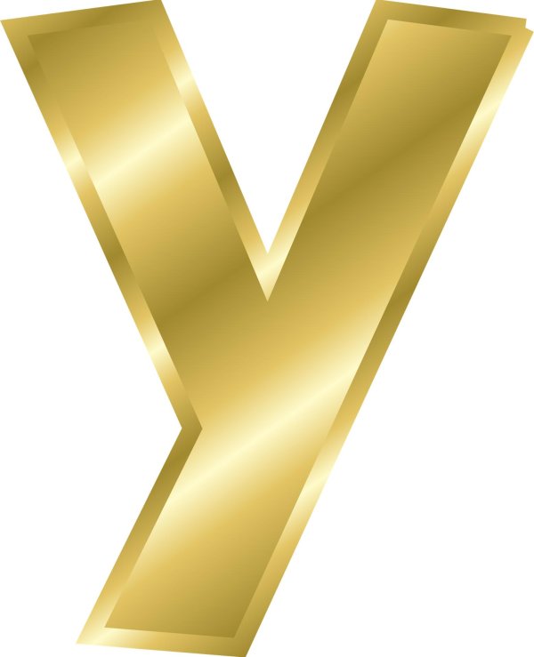 золотые буквы на прозрачном фоне