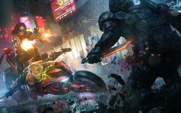 мотоцикл акира cyberpunk