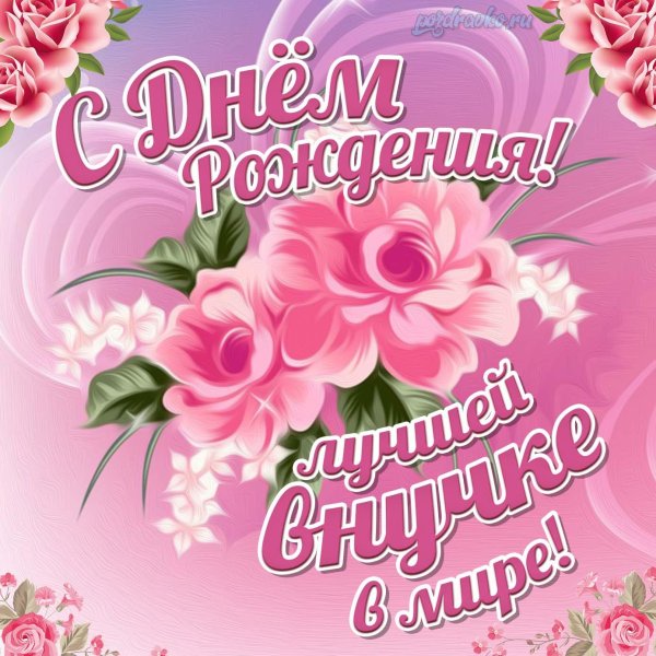 с днём рождения внучка открытки красивые