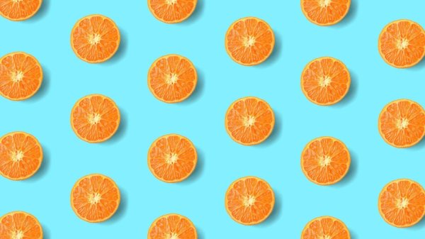 фон мандарины