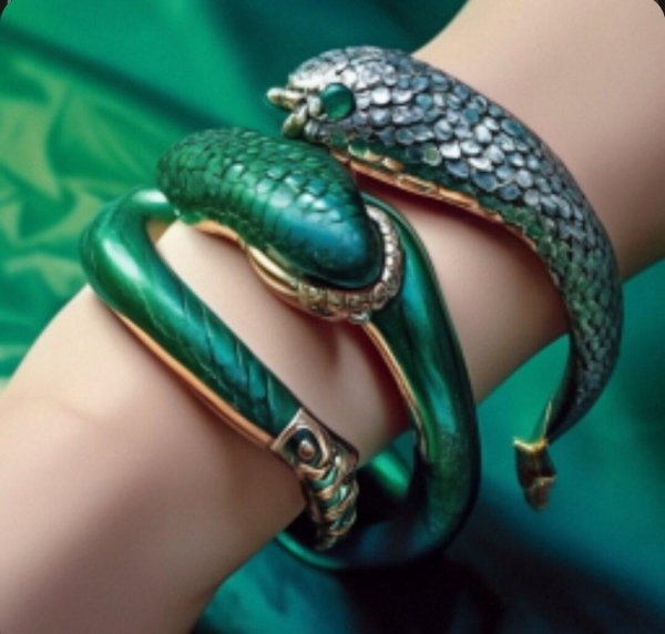 браслет в виде змеи