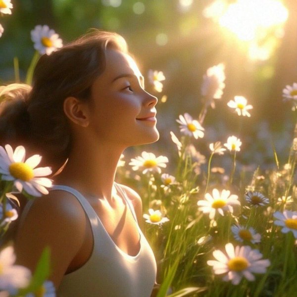 фотосессия с ромашками