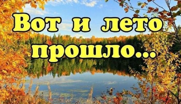 лето прошло