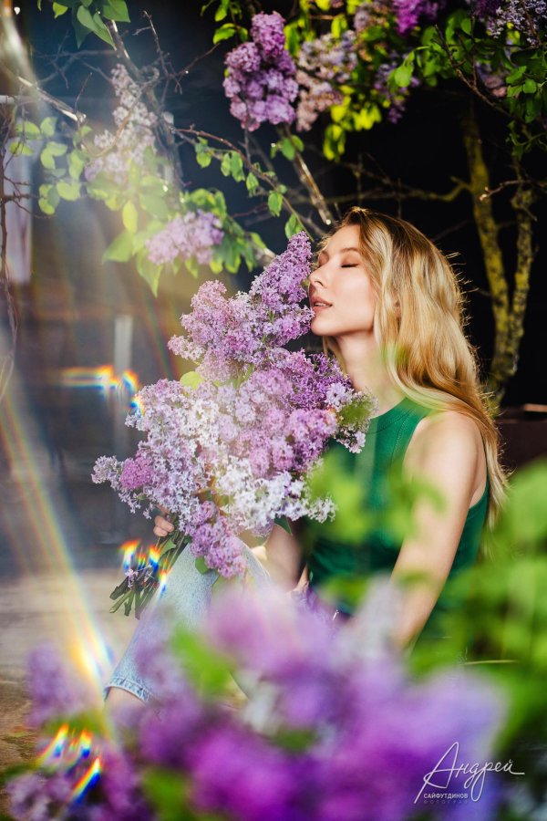 фотосессия с сиренью