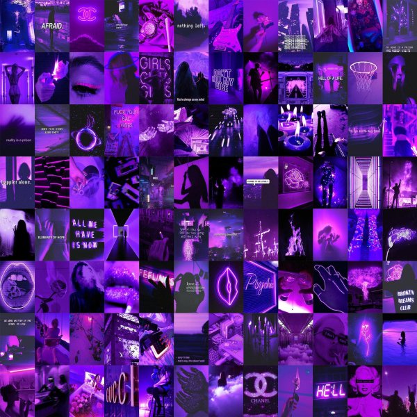 сиреневая эстетика коллаж