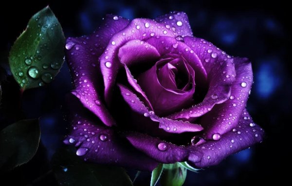 темно фиолетовые розы